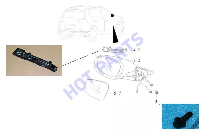 ЗЕРКАЛА ЗАДНЕГО ВИДА для CHERY TIGGO 4 PRO в каталоге магазина